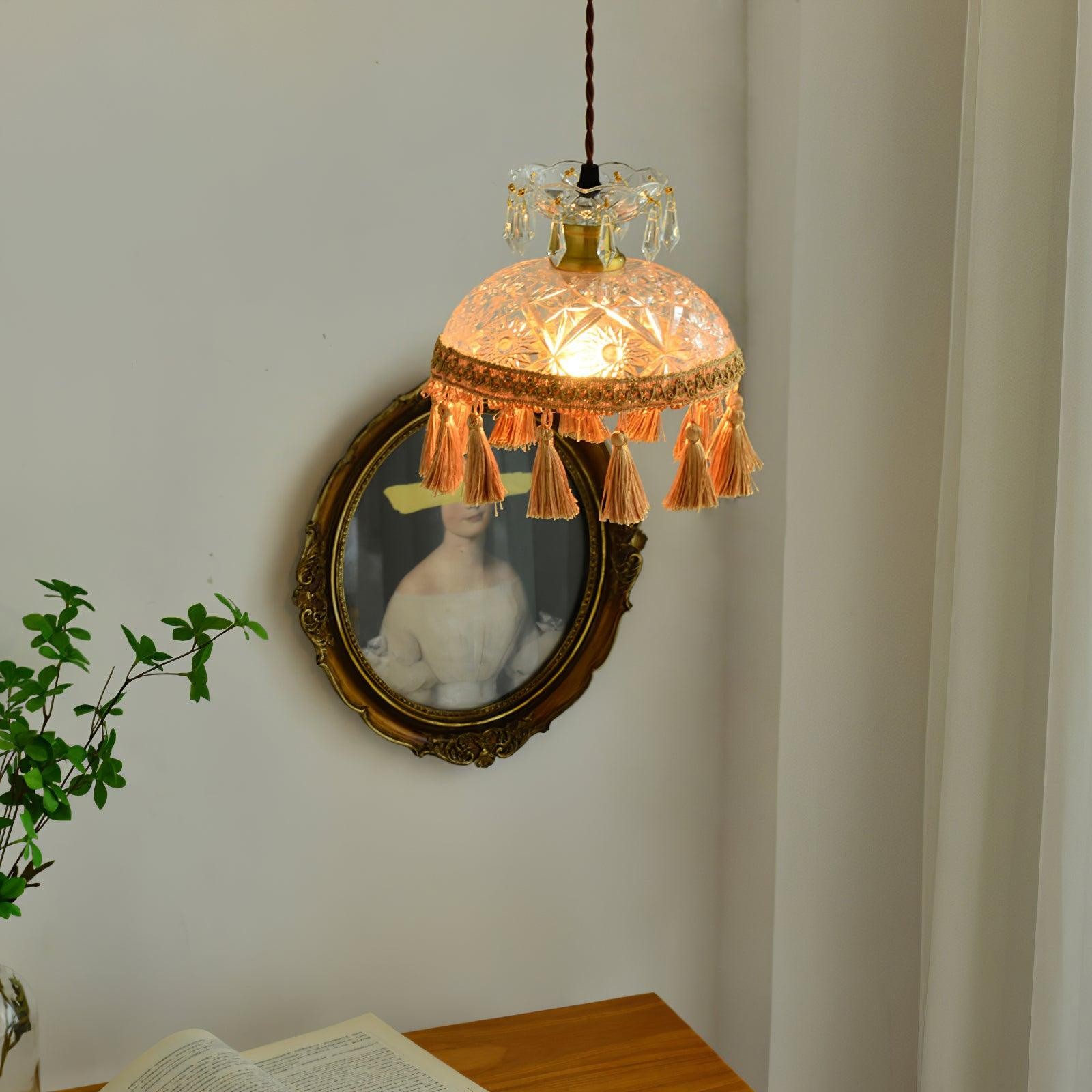 Bowl Tassel Pendant Light M387
