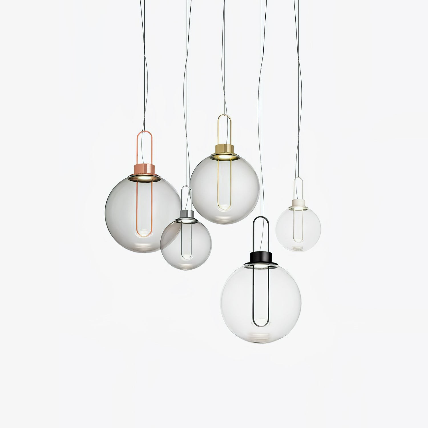 Clear Glass Orb Style Pendant Lamp M524