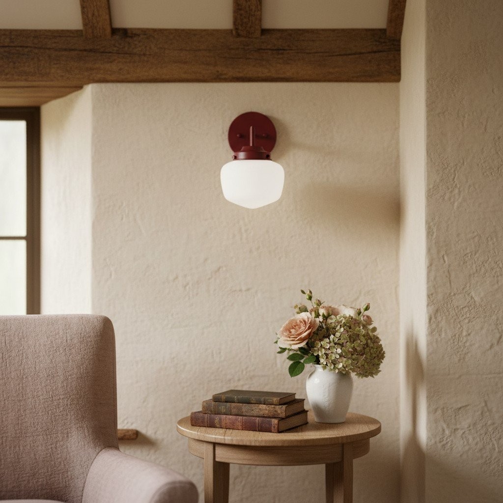Opalume Glass Vanity Light - Vintage Inspired Bathroom Wall Lighting T304