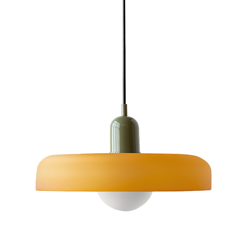 Morandi Glass Disc Orb Pendant Lamp S09