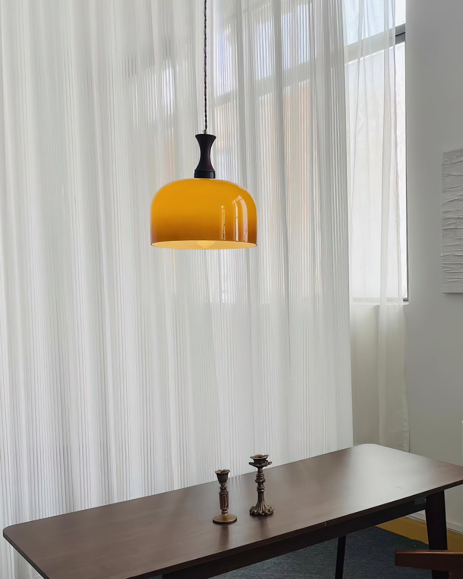 Lacey Glass Plug In Pendant Lamp T1338
