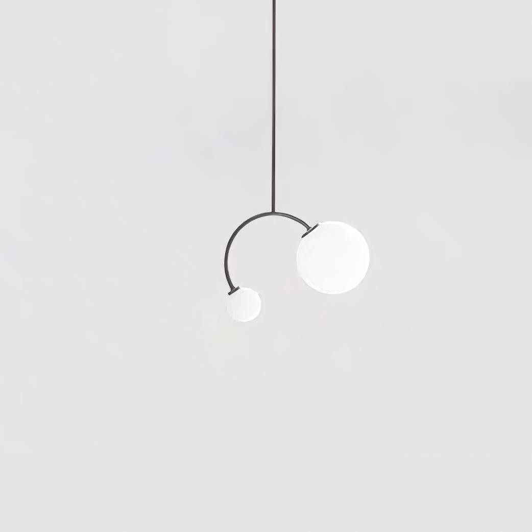 Creative Double Heads Glass Pendant Lamp M389