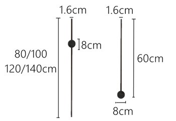 Industrial Modern Black Linear LED Wall Lights S114
