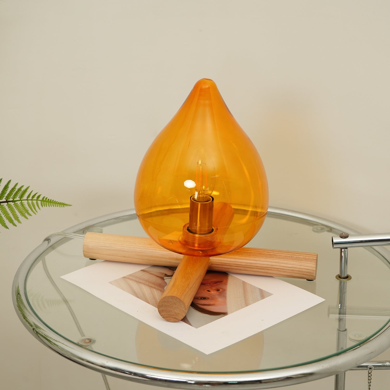 Funny Fire Shape Small Flame Table Lamp M55