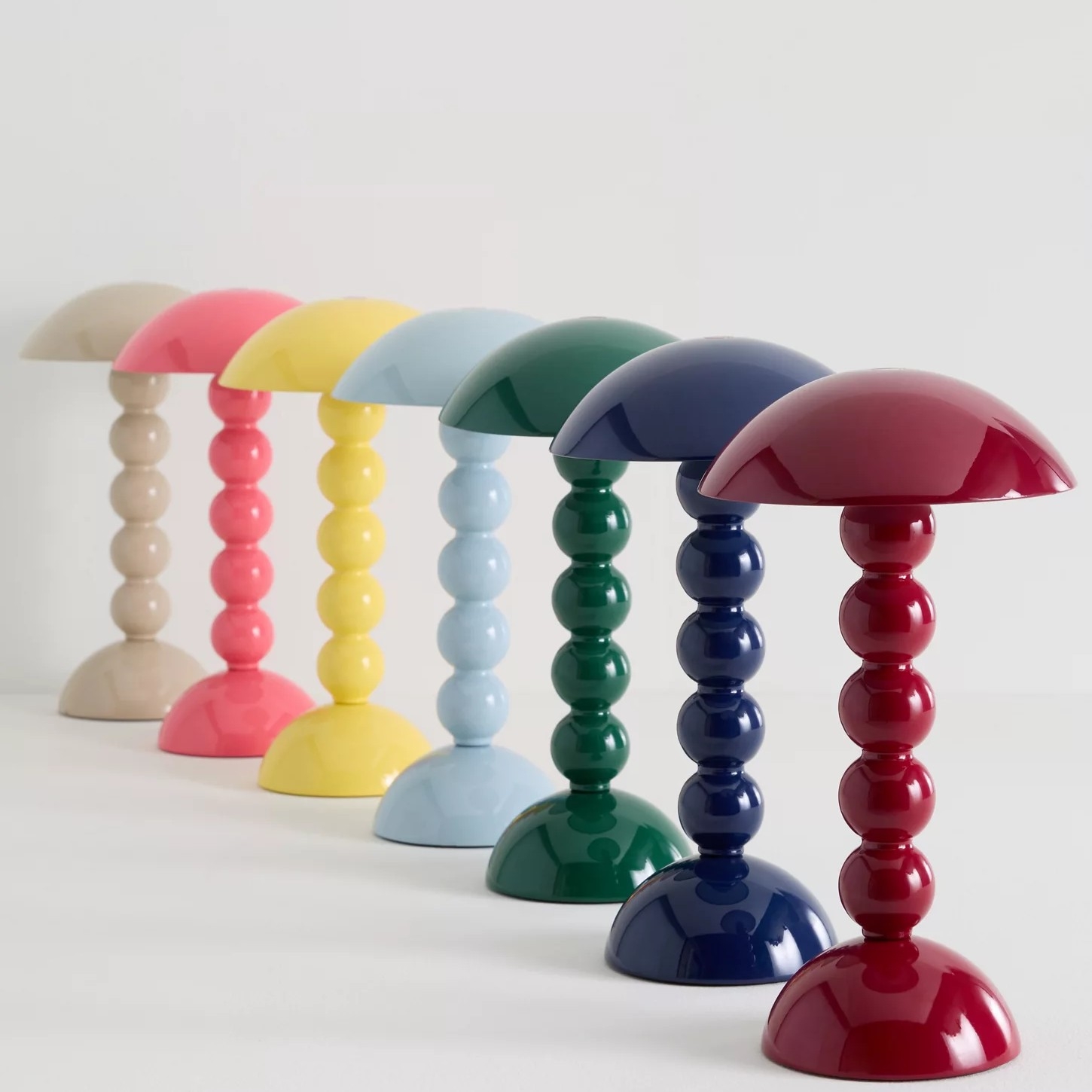 Modo LED Table Lamp - Orb-Stacked Base Mushroom Shade Perfect for Living Room or Bedroom T722