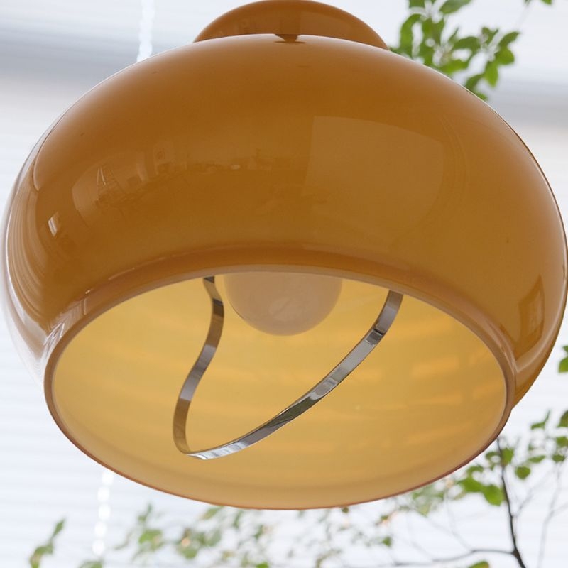 Lunea Nordic Adjustable Retro Cream Glass Pendant Light T2179