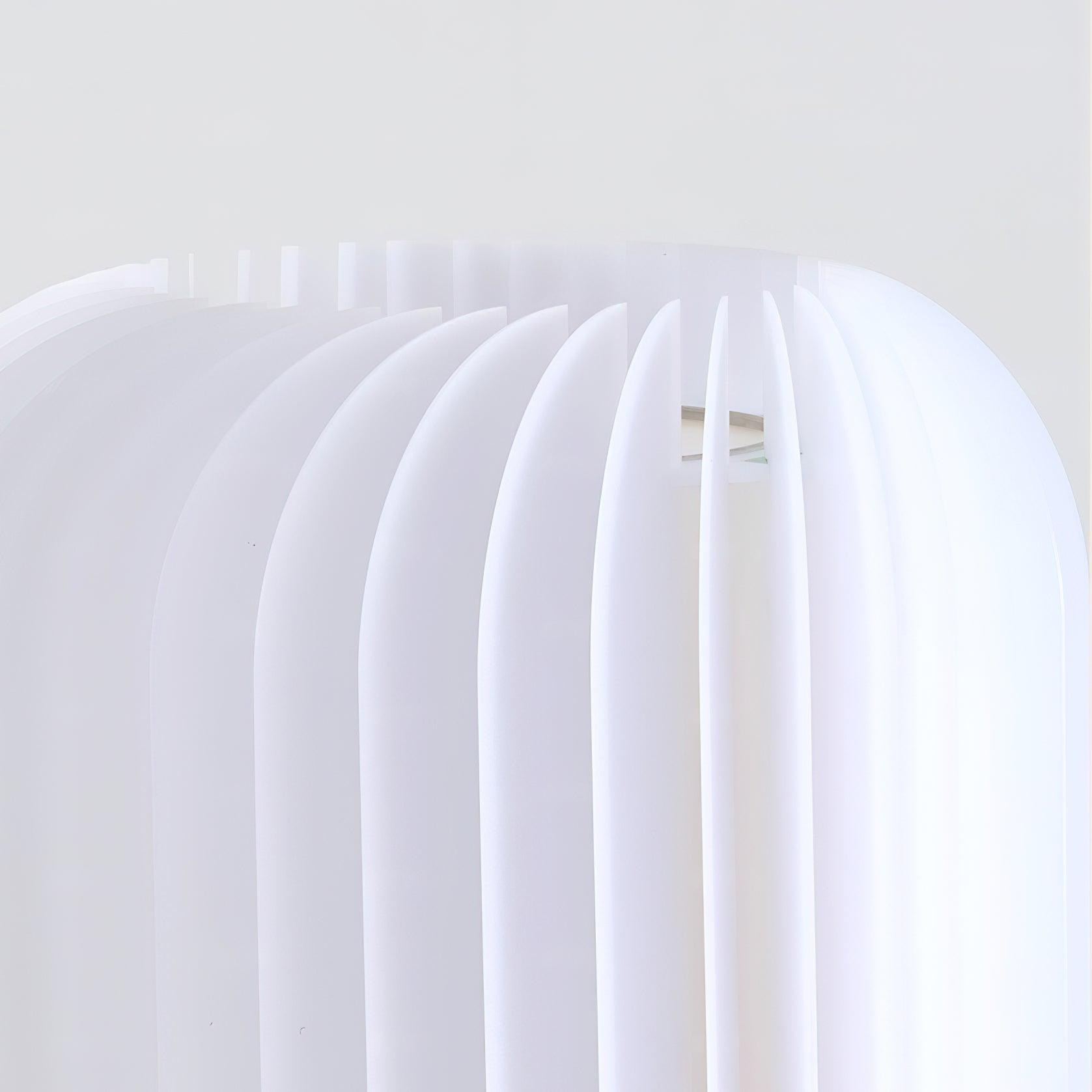 Round Translucent Pleated Table Lamp Suitable For Living Room M516