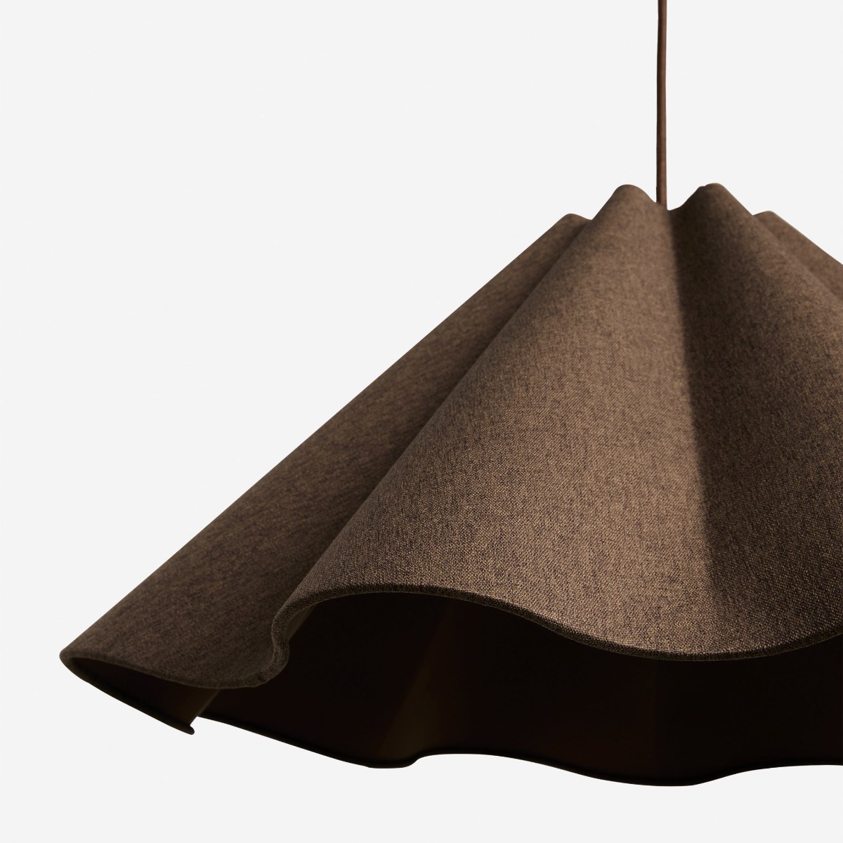 Weavara Sculptural Fabric & Metal Pendant Light - Modern Hanging Lamp for Dining or Living Rooms T671