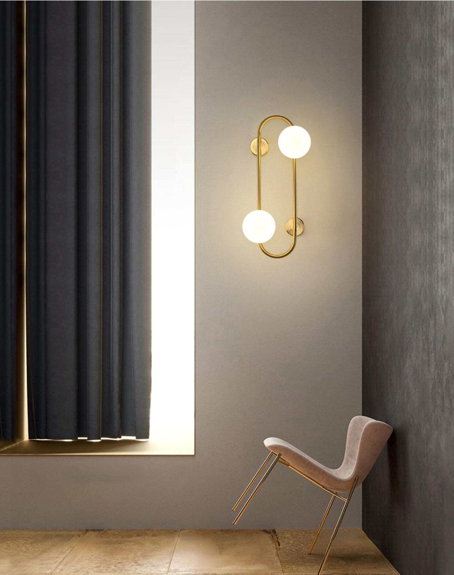 Nordic Modern Geometric Glass Globe Wall Lamp M468