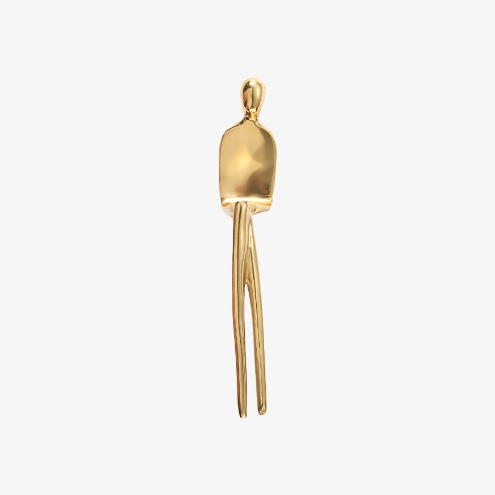 Verlitho Sculptural Metal Handle – Contemporary Drawer Pull Decor T1188