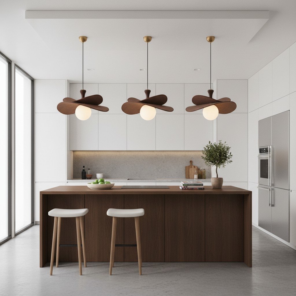 Orrise Sculptural Flower Pendant Light - Modern Fixture for Entryways T529