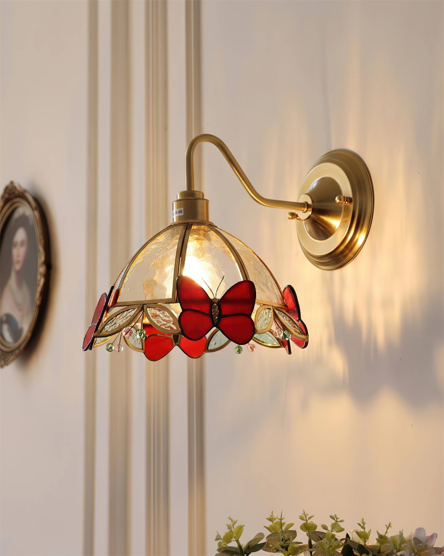 Butterfly Jewel Wall Lamp T1464