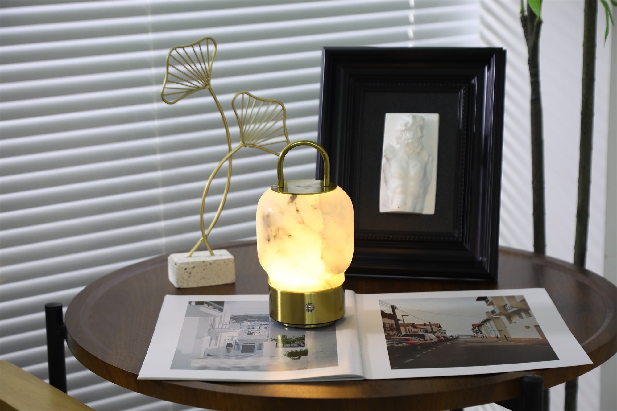Alabaster Portable Rechargeable Table Lamp T1621