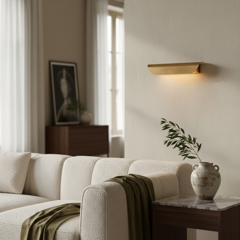 Hidra Modern Metal Wall Sconce - Minimalist Down-Light Sconce for Modern Homes T737