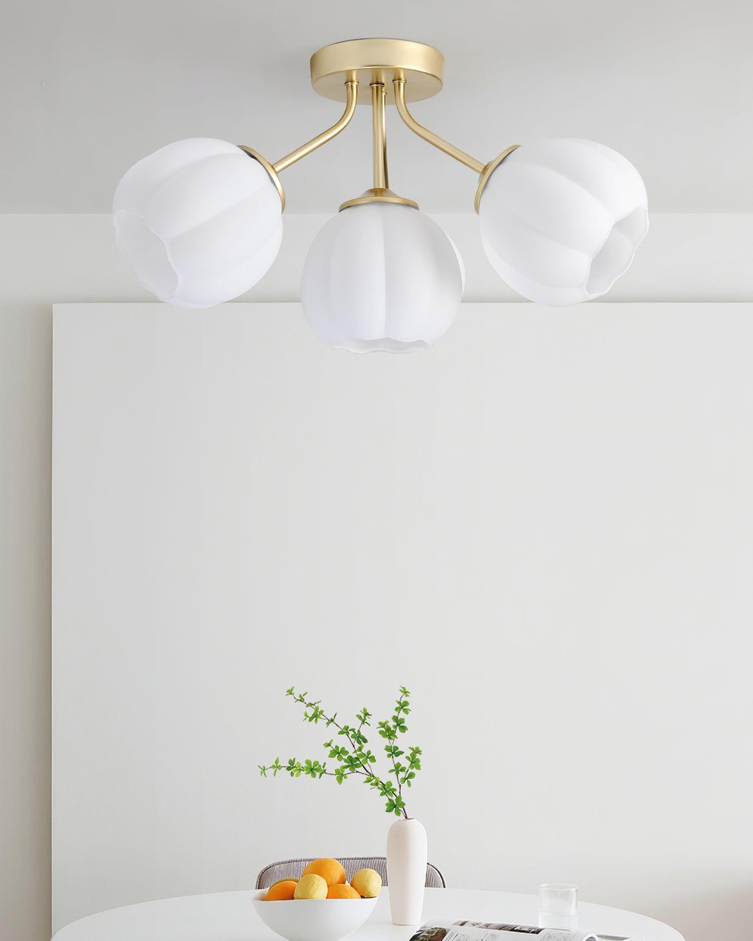 Flower Glass Ceiling Light P044