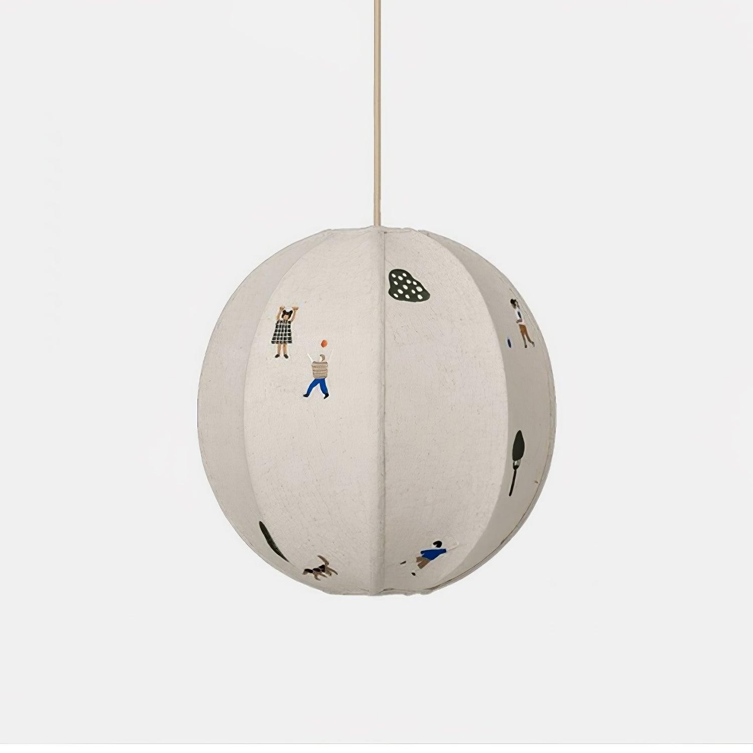 Park Embroidered Textile Pendant Lamp M337