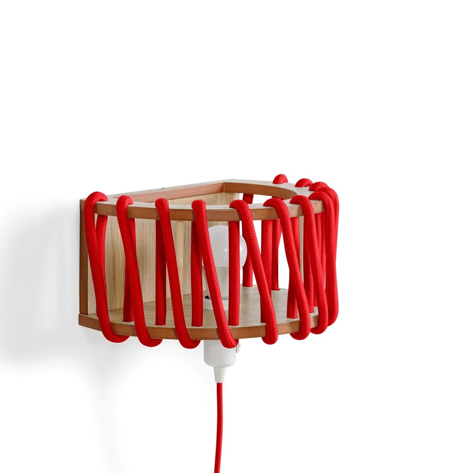 Macaron Rope-wrapped Wooden Wall Lamp S190