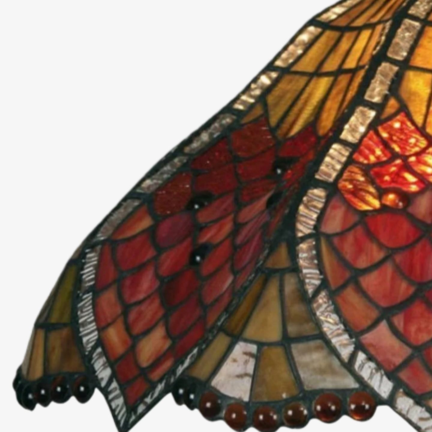 TF Orsino Decorative Tiffany Style Floor Lamp - Artistic Stained Glass Lamp for Bedroom T859