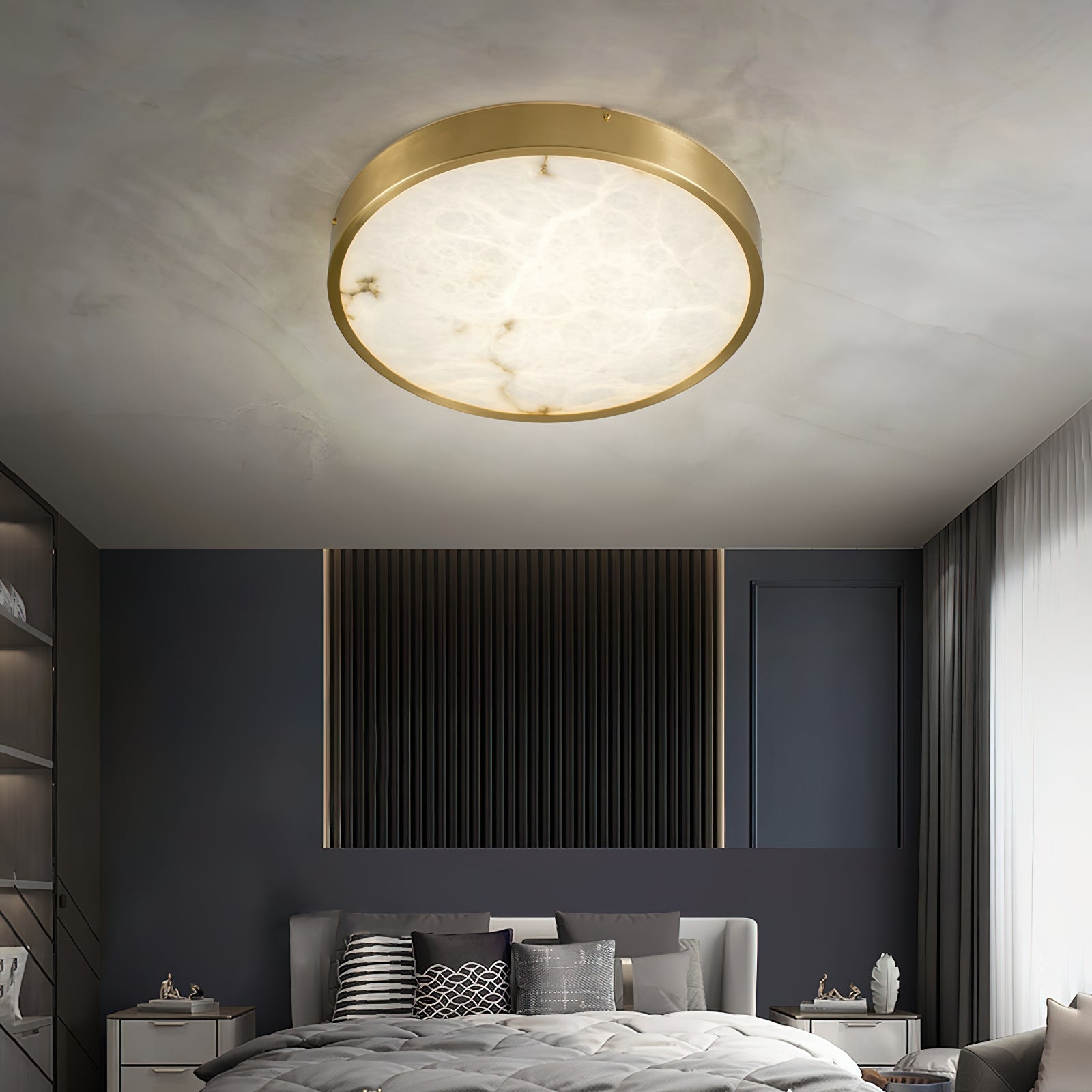 Geometric Alabaster Recessed Ceiling Light T1655