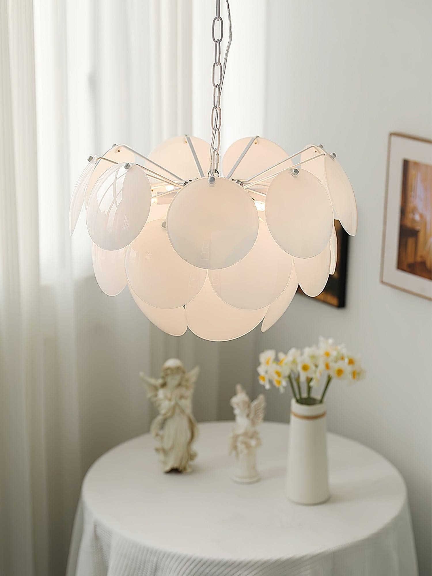 Luxury Fashion Luminous Petal Glass Chandelier M538