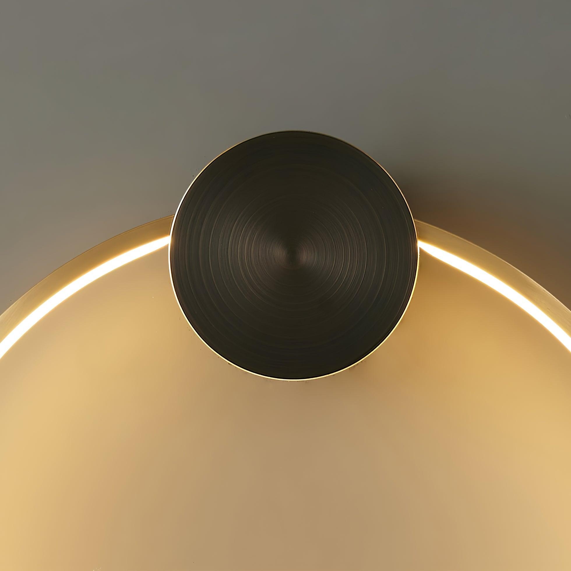 Minimalist Creative Simple Brass Round LED Wall Light M323