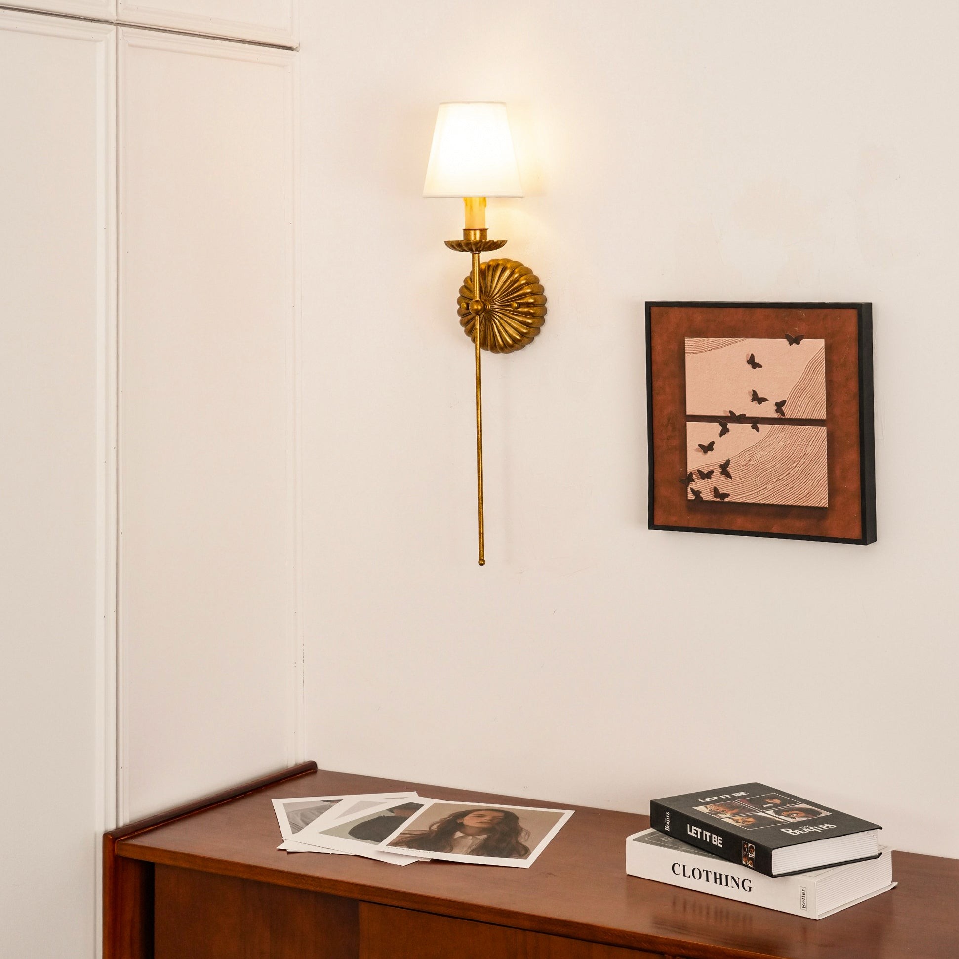 Catina Industrial Metal Grid Wall Lamp – Modern Sconce for Living Room T059