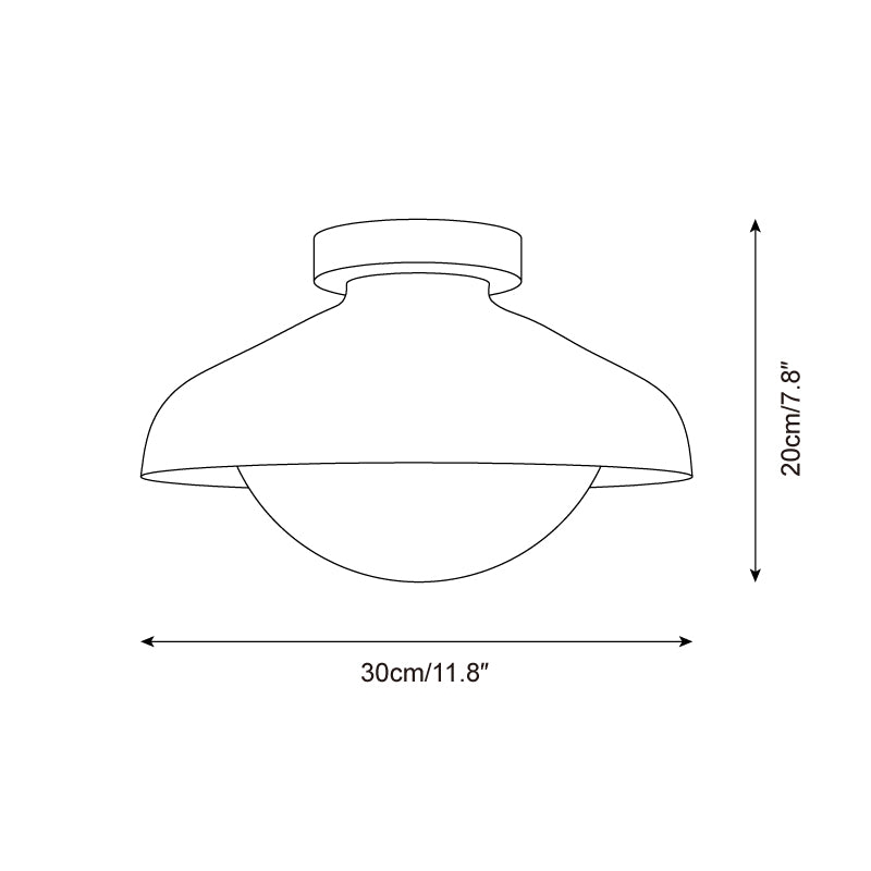 Skyline Dome Ceiling Lamp T1427