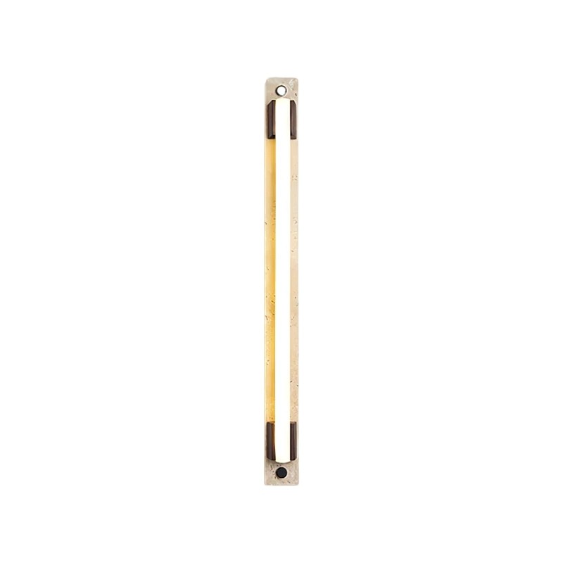 Travertine Wall Lamp - Brass Finish with Soft Ambient Glow S327