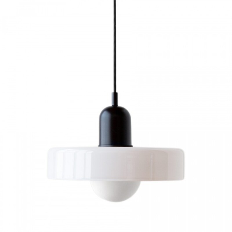 Morandi Glass Disc Orb Pendant Lamp S09