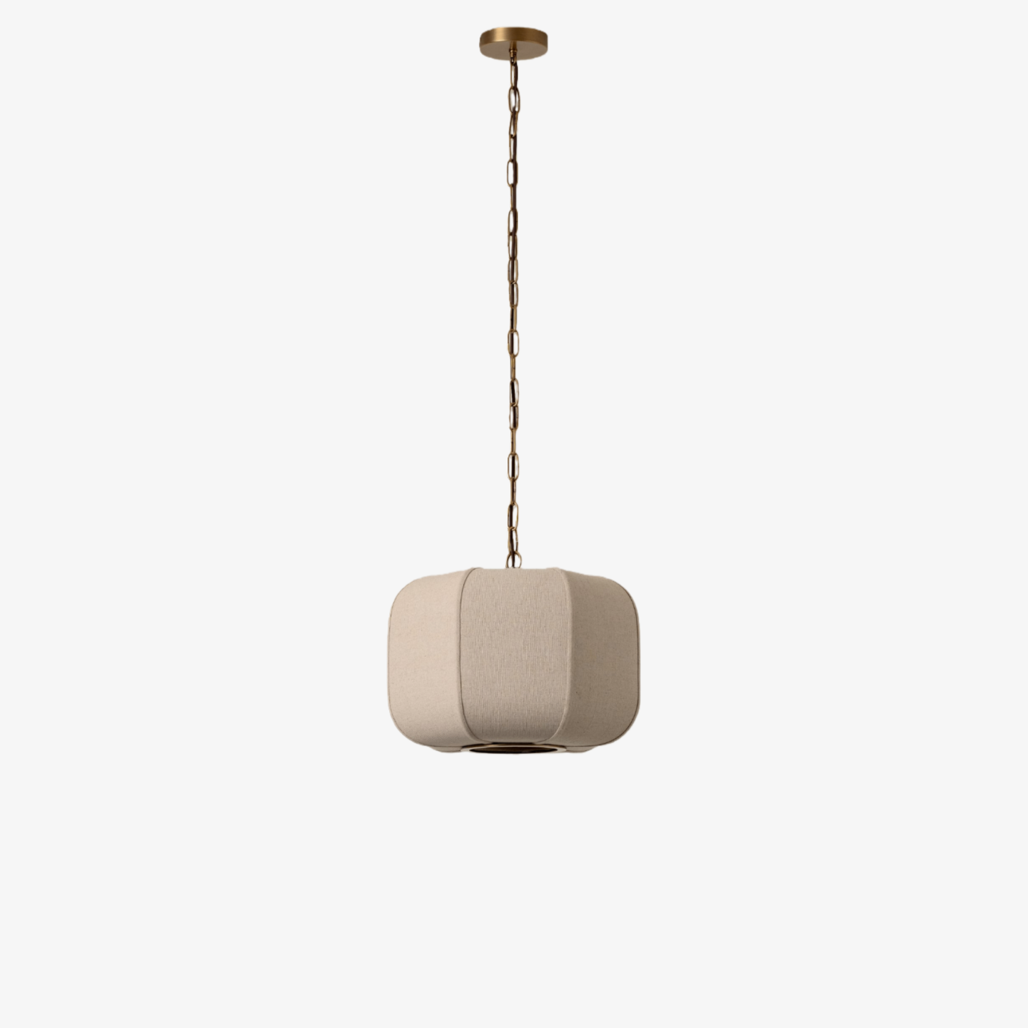 Loomis Textured Linen Drum Pendant - Modern Light for Kitchen Island T481