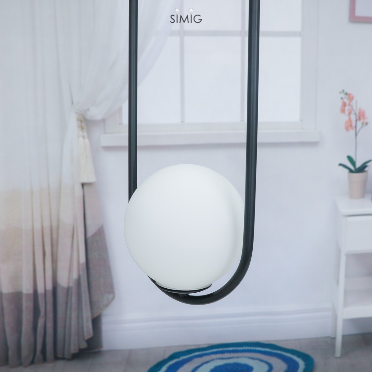 Halozen Pendant Lamp - Elegant Metal and Glass Pendant for Living Room