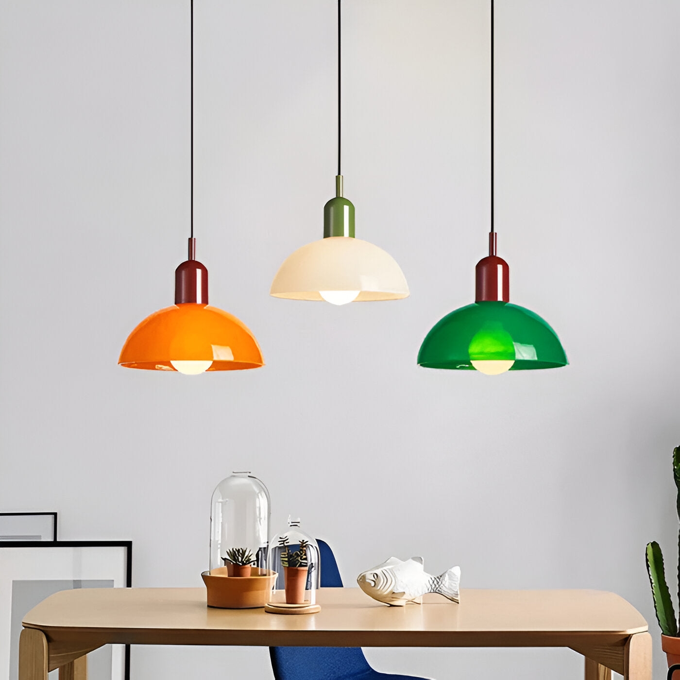 Aurora Nordic Colorful Bowl Pendant Light T2040