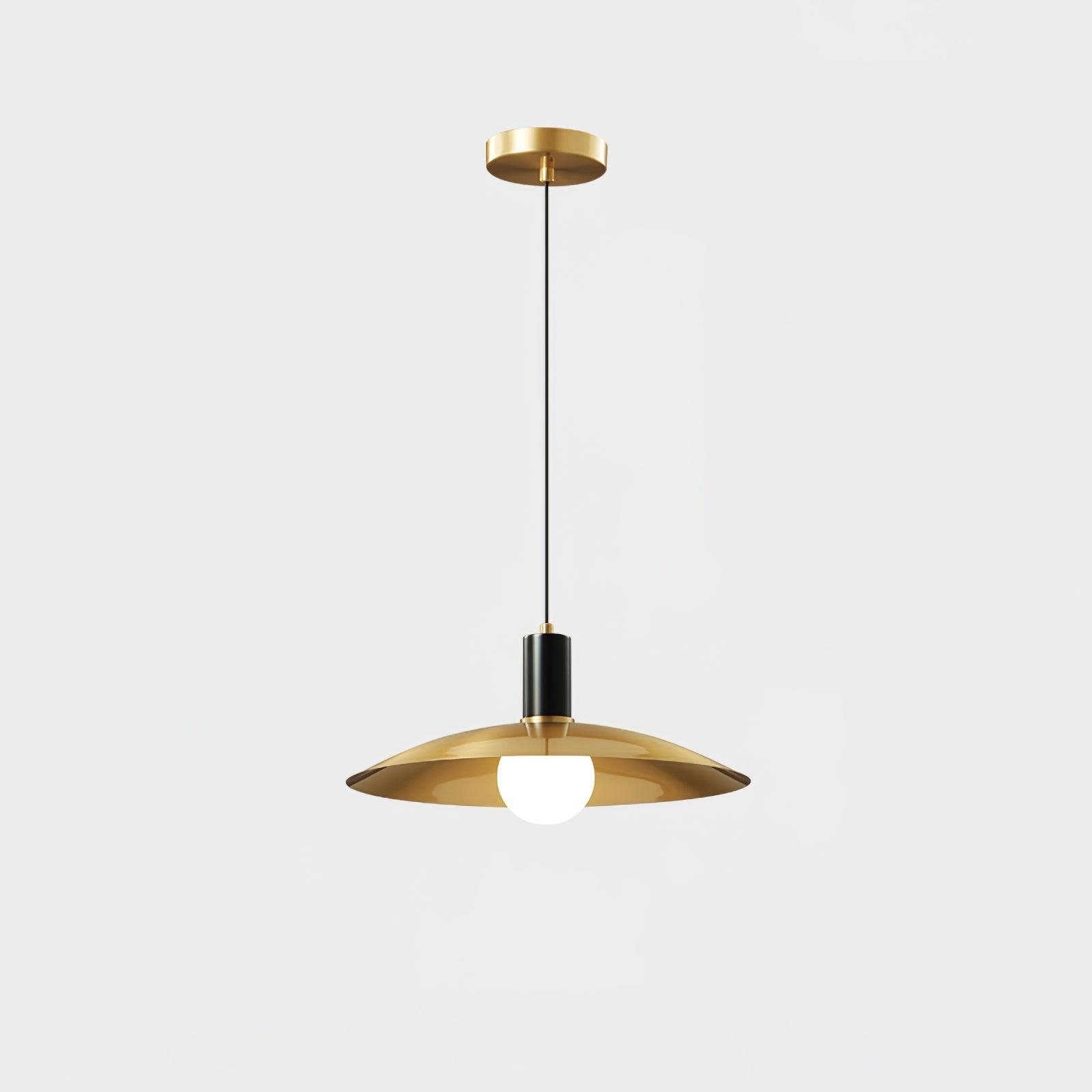 Brass Flared Pendant Lamp T1585