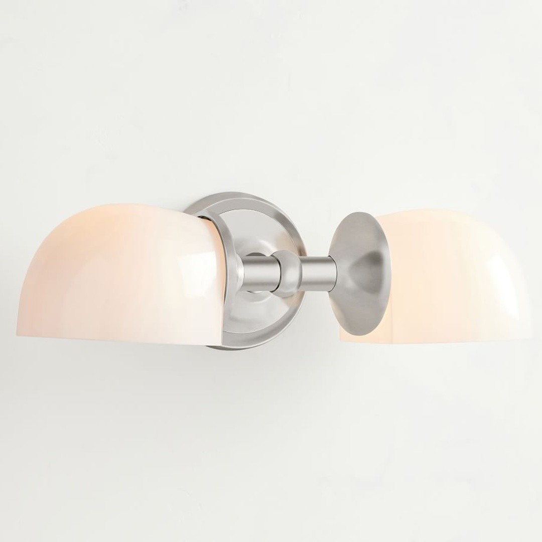 Modern Mercer Double Horizontal Metal Wall Sconce T145