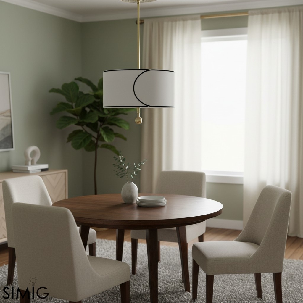 Roven 3-Light Pendant - Layered Fabric for Dining Room Lighting T659