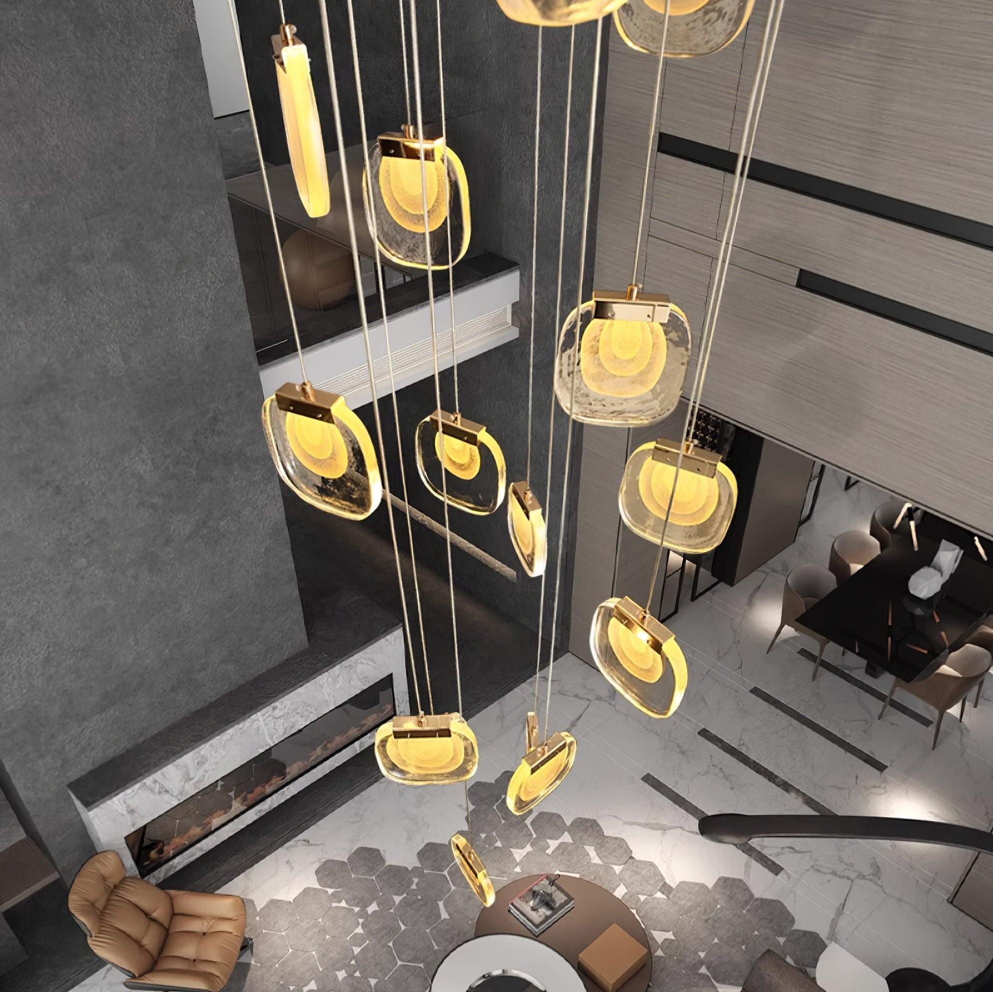 Glass Ripples Pendant Lamp M156