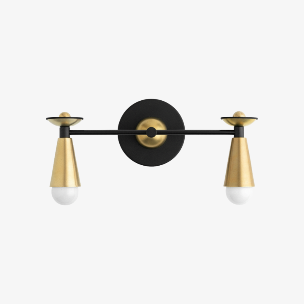 Pyralis Cone Modern Art Deco Lighting - Vintage Style Vanity Sconce Light T302