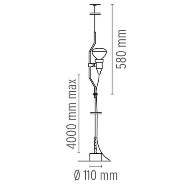 Fluxo Ceiling Lamp - Adjustable Design Lamp for Bedroom