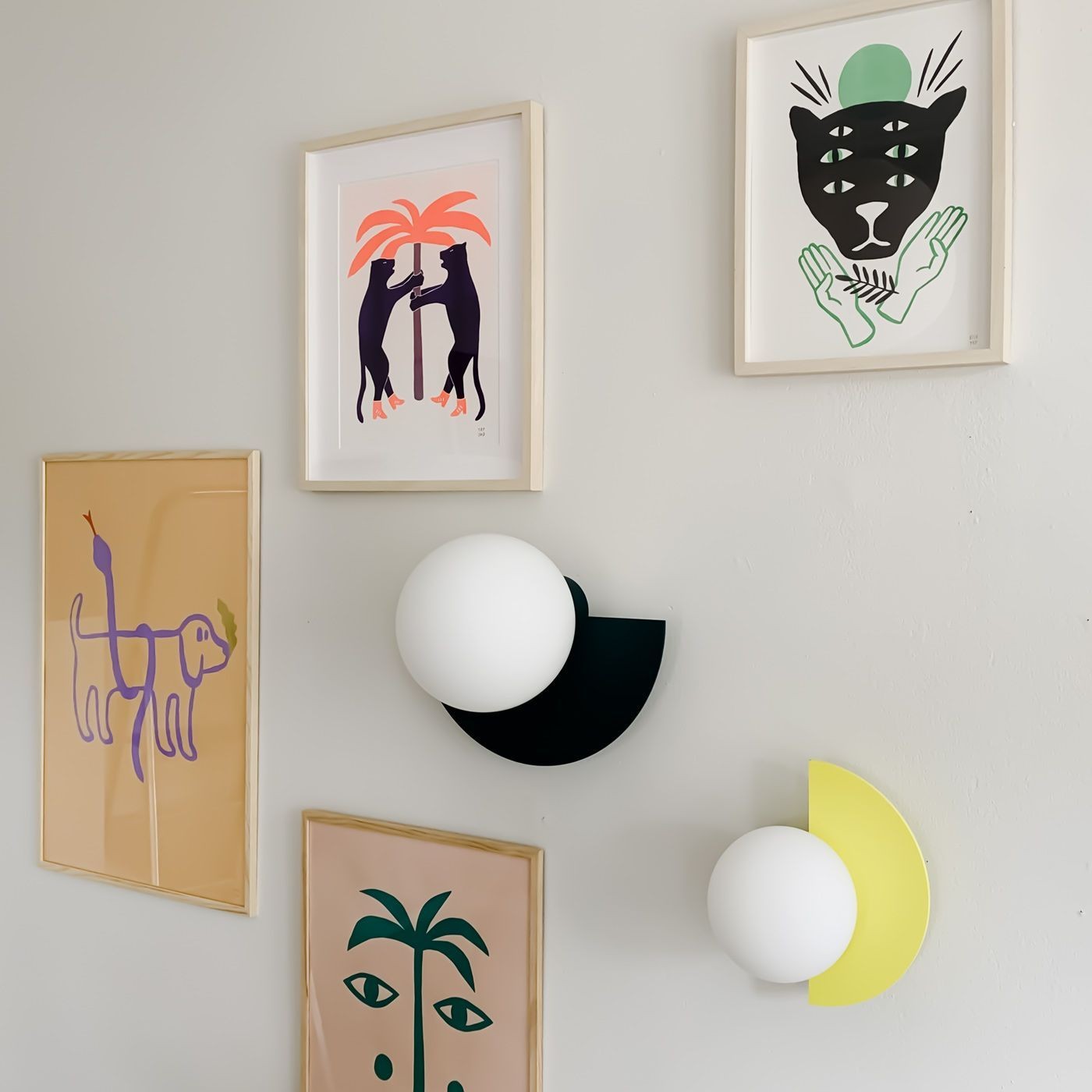 Colourful Ambient Wall Sconce - Decorative Indoor Light Fixture S149