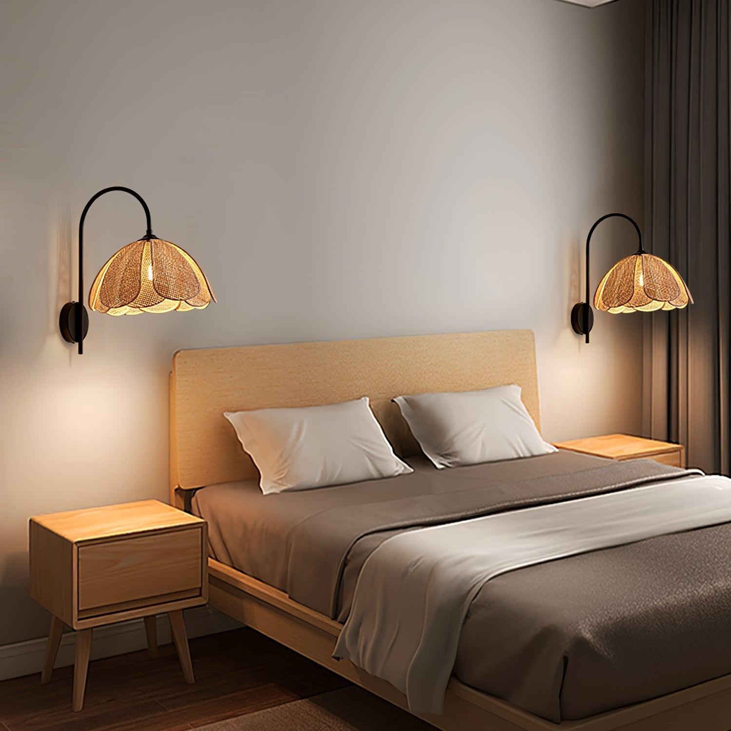 Rattan Petal Wall Lamp M512