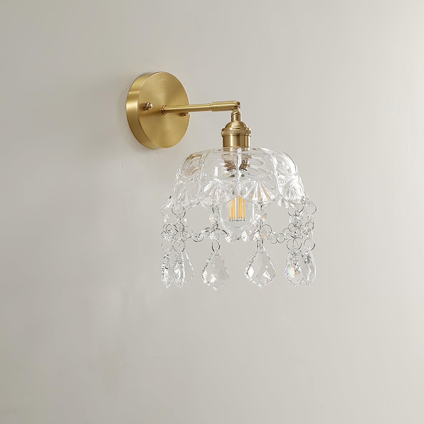 French Crystal Tassel Wall Light M364