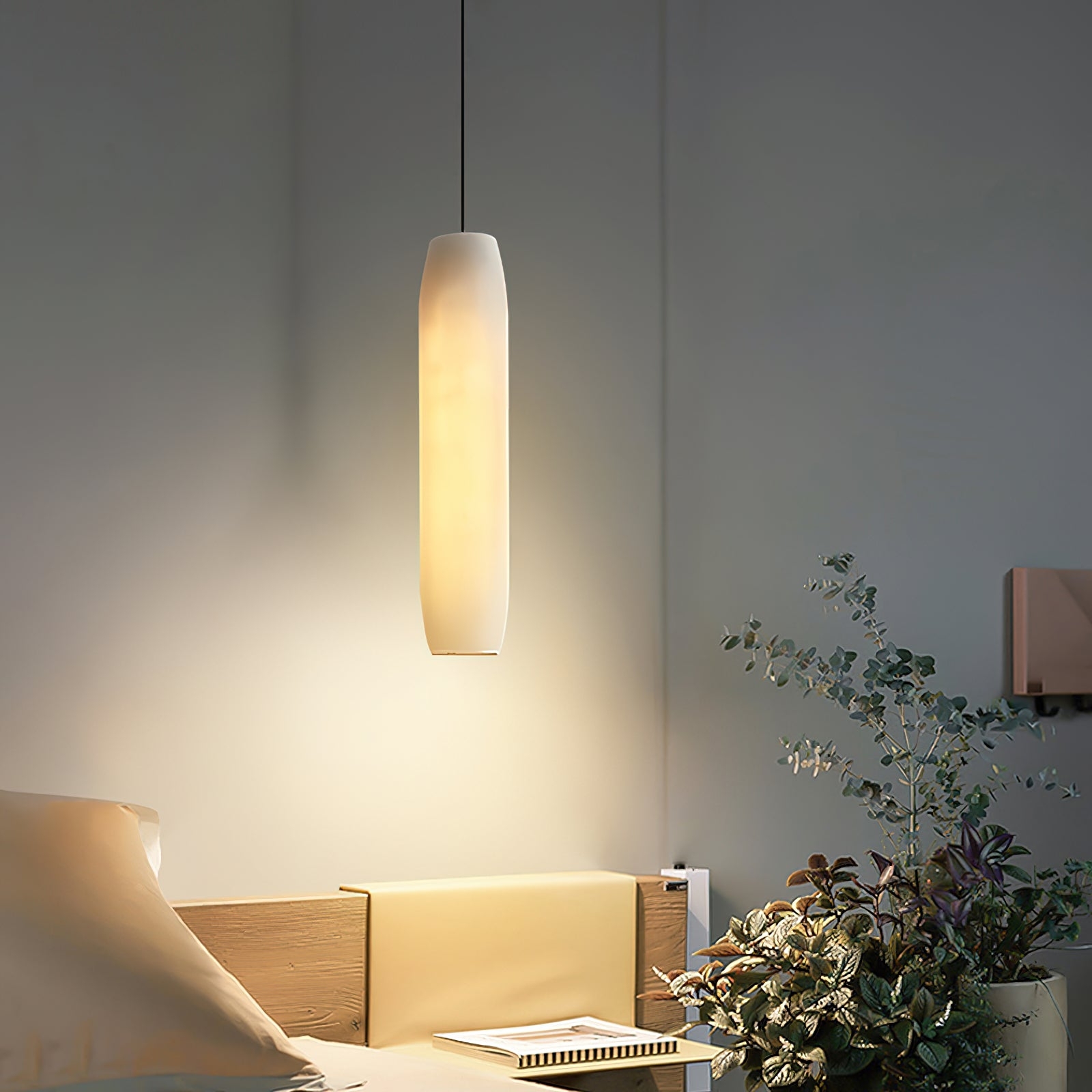 Alabaster Flute Pendant Light T1660
