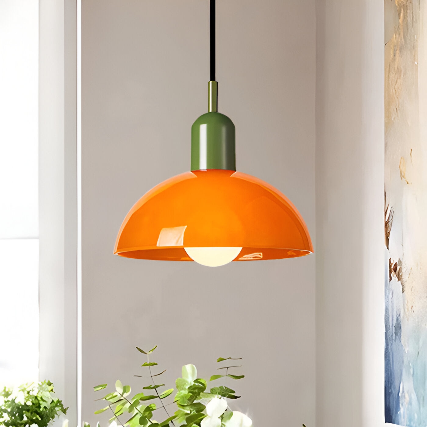 Aurora Nordic Colorful Bowl Pendant Light T2040