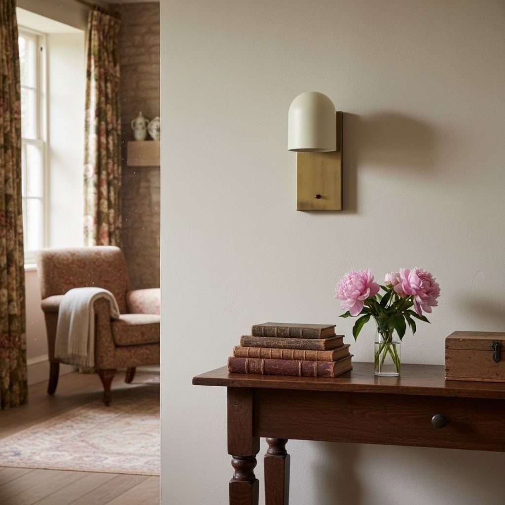 Metio Dome Elegant Wall Sconce Lighting - Classic Dome Shade Interior Fixture T406
