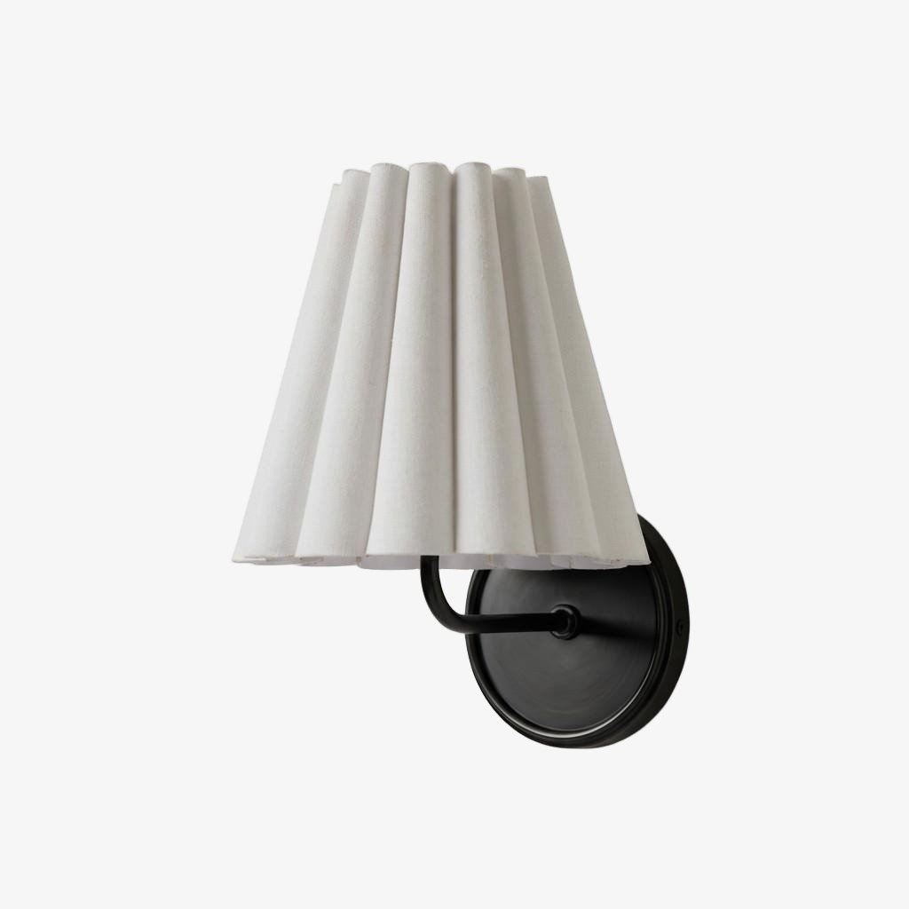 Ruffmeto Modern Pleated Wall Lamp - Elegant Accent Light for Hallways T474