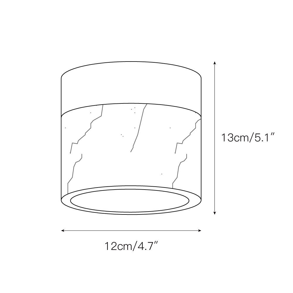 Marble Round Ceiling Lamp T1851
