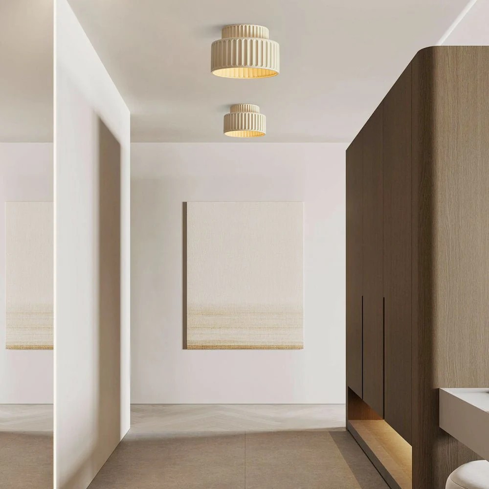 Modern Solid Color Recessed Resin Ceiling Lamp S177