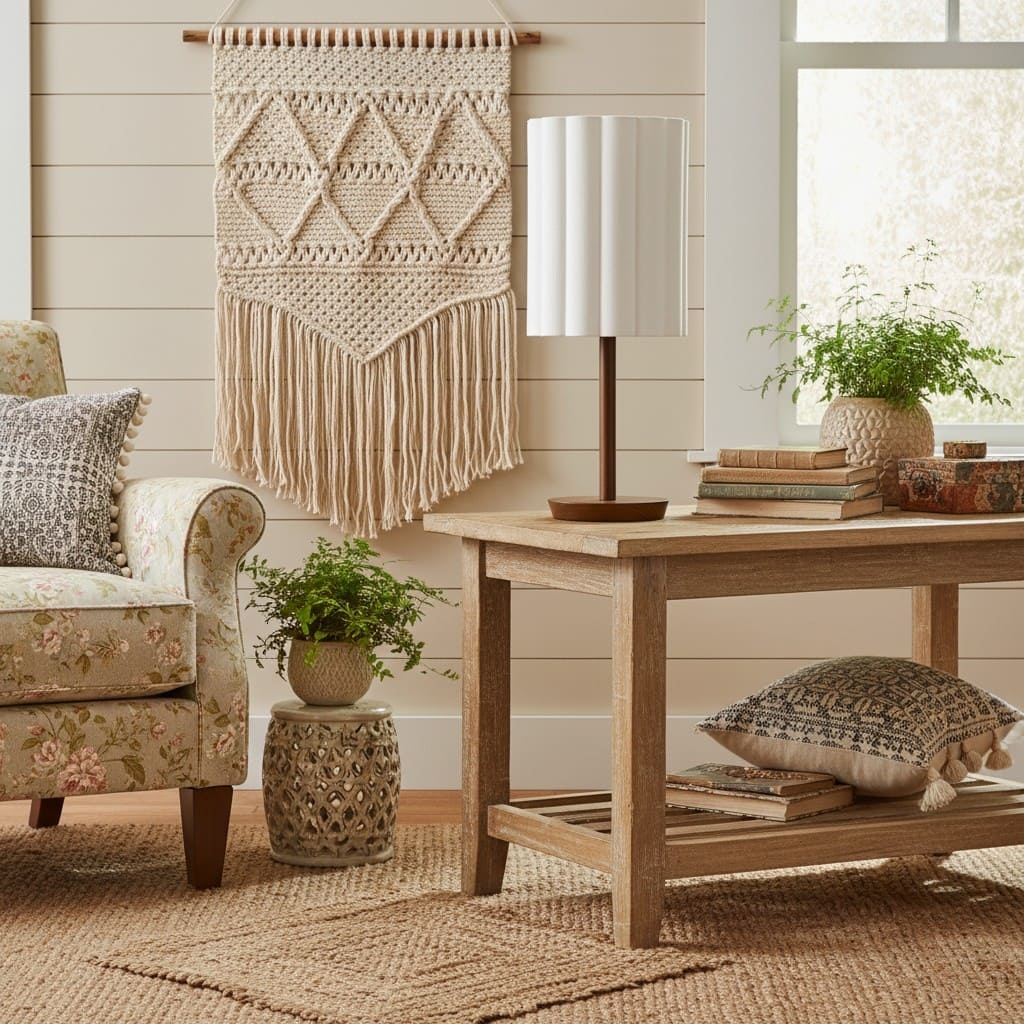 Linbron Wood Fabric Table Lamp - Modern Accent for Living Room T647
