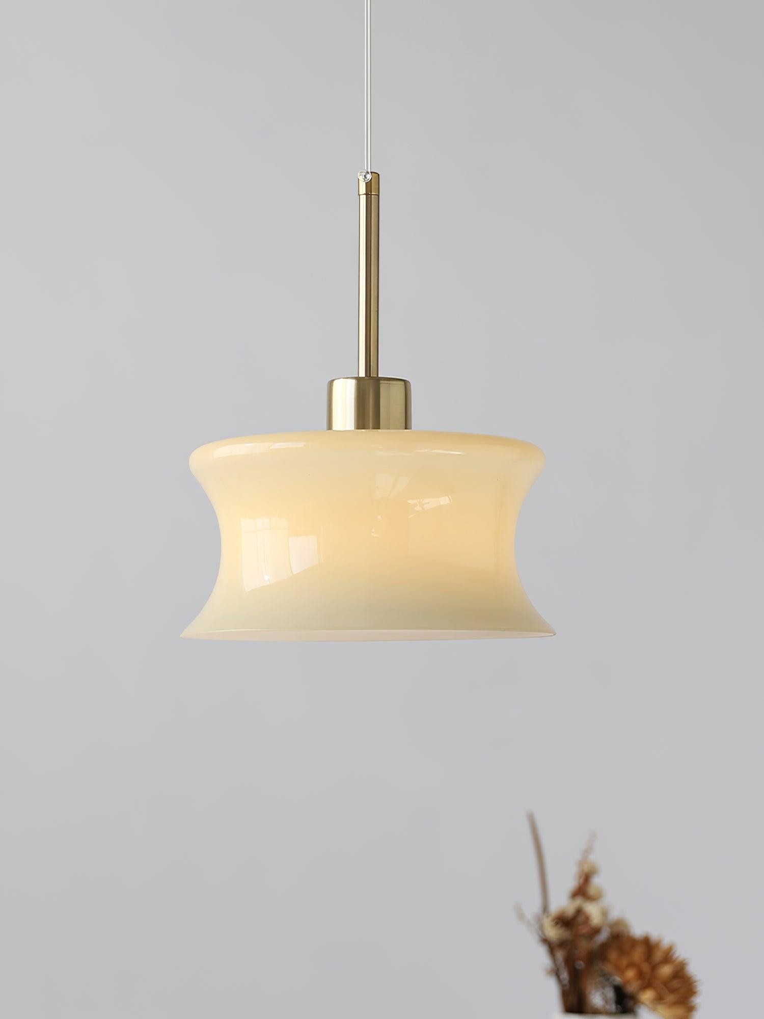 French Vintage Glass Window Pendant Lamp M392