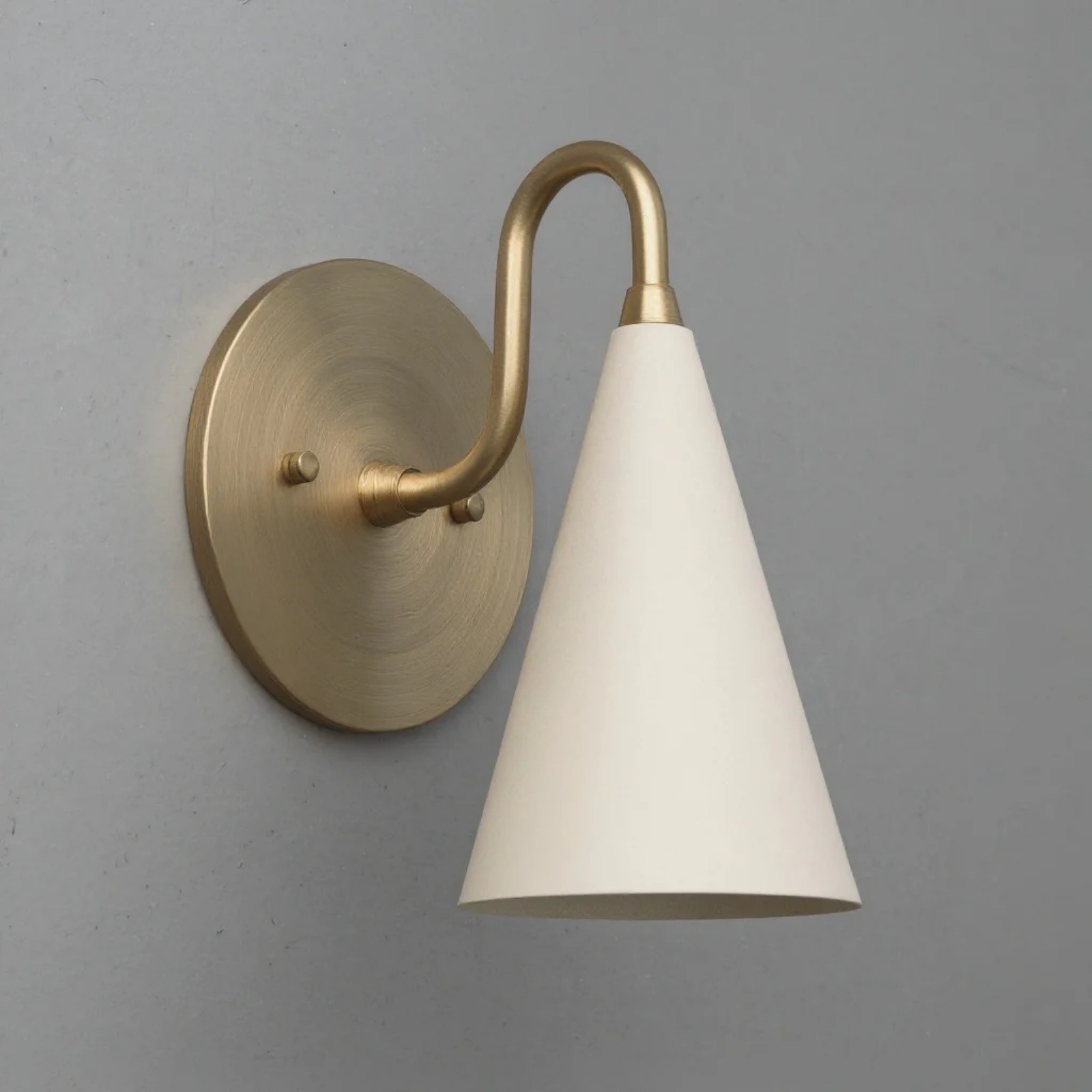 Minimalist Tall Brass Triangular Wall Lamp S307